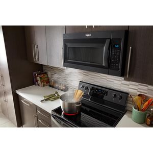 Whirlpool 30 in. 1.9 cu. ft. 1000W Over-the-Range Microwave with 300 CFM & Sensor Cooking - Black, , hires
