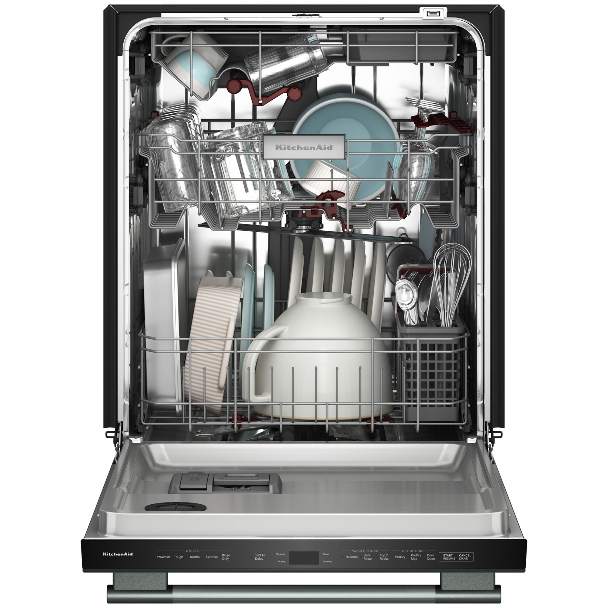 KitchenAid 24 in. Top Control Dishwasher with 44 dBA Sound Level