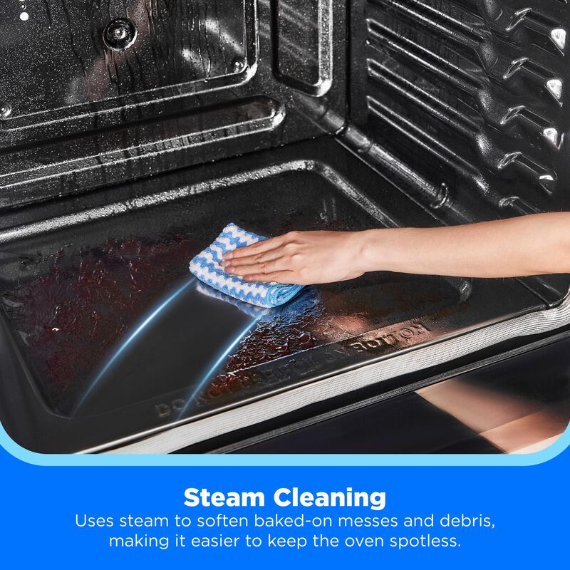 Midea 30 in. 6.1 cu. ft. Gas Range with 4 Sealed Burners - White, White, hires