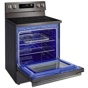 LG 30 in. 6.3 cu. ft. Smart Air-Fry True European Convection Electric Range with Radiant Burners - Black Stainless Steel, , hires