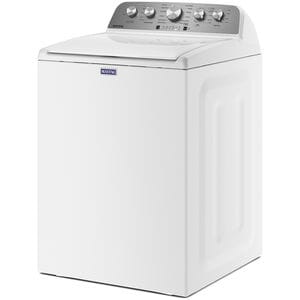 Maytag 28 in. 4.5 cu. ft. Top Load Washer with Agitator & Extra Power Button - White, , hires