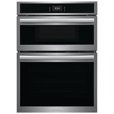 Frigidaire Gallery 30 in. 7.0 cu. ft. Electric Single Wall Oven Microwave Combo with Standard Convection & Self Clean - Stainless Steel | GCWM3067AF