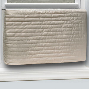 Frost King 2 Piece Quilted Indoor 17" x 25" Air Conditioner Cover, , hires