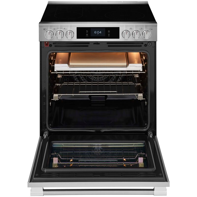 Frigidaire Professional 30 in. 6.2 cu. ft. Smart Air-Fry True European Convection Steam Oven Electric Range with Smoothtop Burners - Stainless Steel, , hires