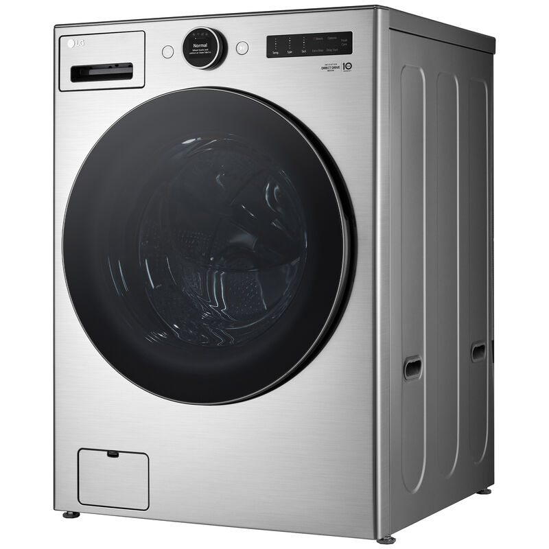 4.5 cu. ft. Large Capacity High Efficiency Stackable Smart Front Load  Washer with Steam in Graphite Steel