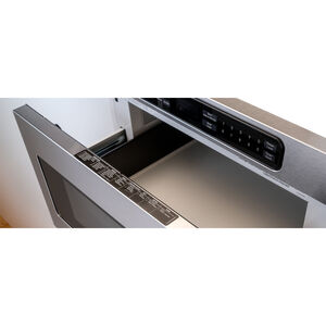 Bertazzoni Professional Series 24 in. 1.2 cu. ft. 950W Drawer Microwave with Sensor Cooking - Stainless Steel, , hires