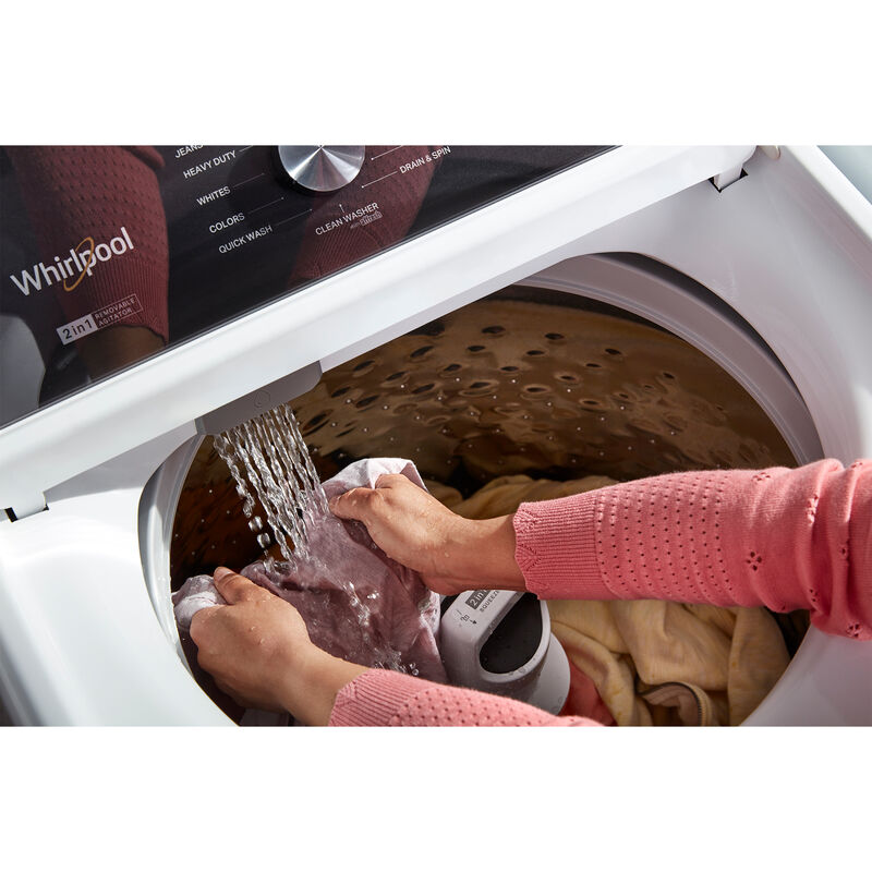 Whirlpool 27.75 in. 4.8 cu. ft. Top Load Washer with 2-in-1 Removable Agitator - White, , hires