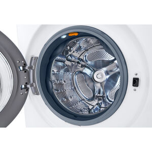 LG 27 in. WashTower with 4.5 cu. ft. Washer with 10 Wash Programs and TurboWash 360 & 7.4 cu. ft. Electric Dryer with 9 Dryer Programs, Sensor Dry & Wrinkle Care - White, White, hires