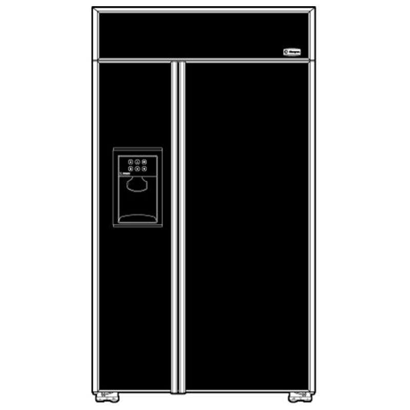 Monogram 48 in. 28.6 cu. ft. Built-In Smart Counter Depth Side-by-Side Refrigerator with External Ice & Water Dispenser- Custom Panel Ready, , hires