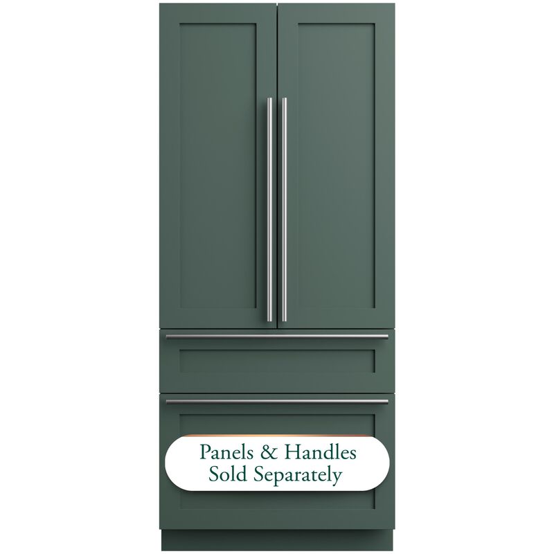 Cafe 36 in. 20.1 cu. ft. Built-In Smart Counter Depth 4-Door French Door Refrigerator with Ice Maker - Custom Panel Ready, , hires