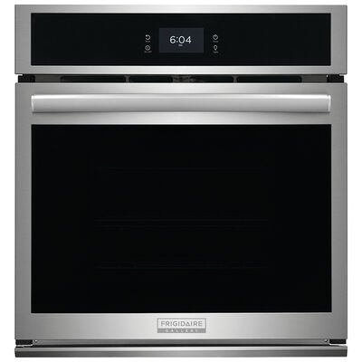 Frigidaire Gallery 27 in. 3.8 cu. ft. Electric Wall Oven with True European Convection & Steam Clean - Stainless Steel | GCWS2767AF