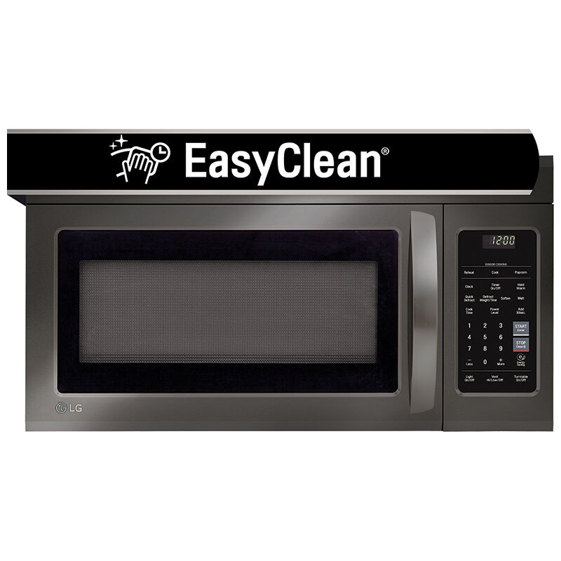 1 8 Cu Ft Over The Range Microwave, Lg Countertop Microwave Black Stainless