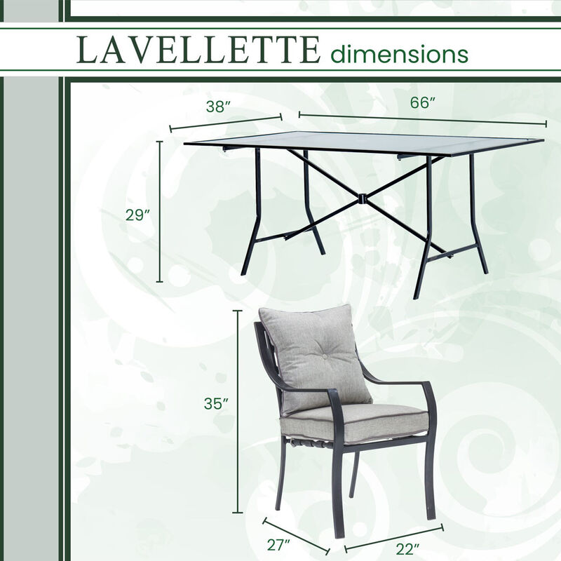 Hanover Lavallette 7 Piece Dining Set, , hires