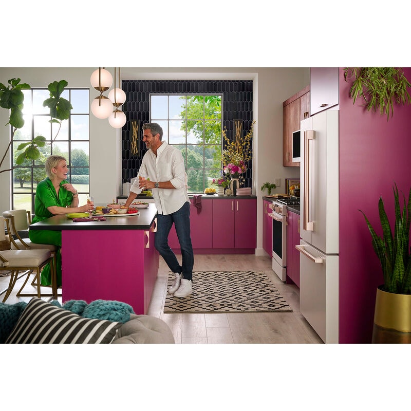 LG Studio 36 in. 26.5 cu. ft. Smart Counter Depth French Door Refrigerator with Internal Water Dispenser - Essence White, Essence White, hires