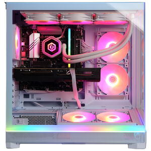 CyberPowerPC Gamer Supreme Desktop with Intel Core Ultra 7 270K Plus, 3.7 GHz, 24-Core CPU, NVIDIA GeForce RTX 5070 Ti, 16GB VRAM GPU, 32 GB RAM, 2 TB SSD & Windows 11 Home - White, , hires