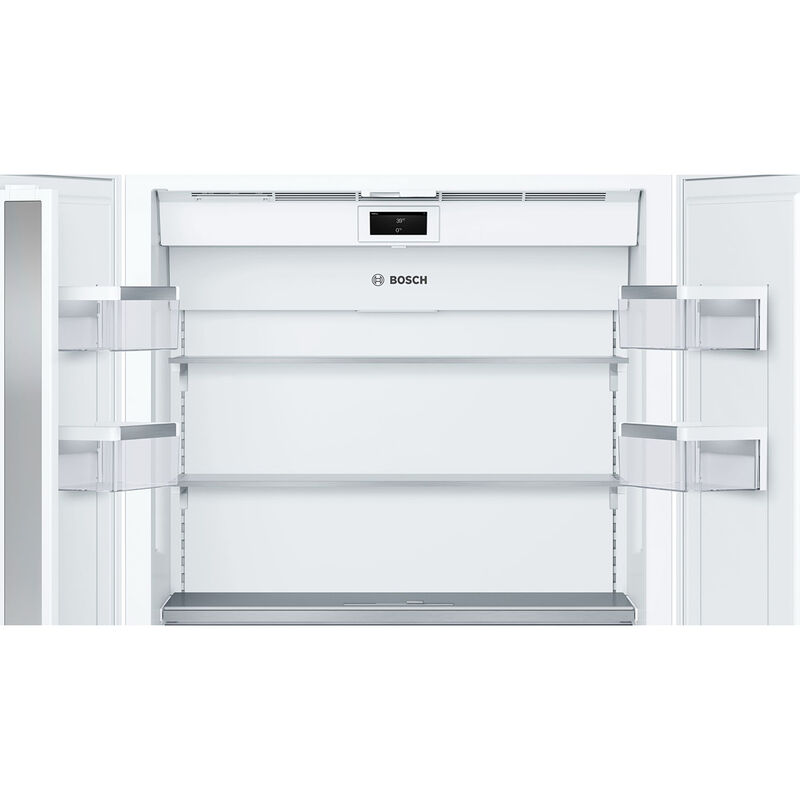 Bosch Benchmark 36 in. 19.4 cu. ft. Built-In Smart Counter Depth French Door Refrigerator with Ice Maker - Custom Panel Ready, , hires