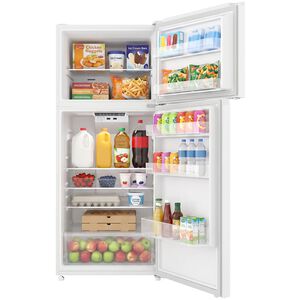 Avanti 28 in. 14.6 cu. ft. Counter Depth Garage-Ready Top Freezer Refrigerator - White, White, hires
