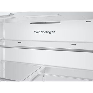 Samsung Bespoke 36 in. 24 cu. ft. Smart Counter Depth French Door Refrigerator with Internal Water AutoFill Pitcher - Stainless Steel, Stainless Steel, hires