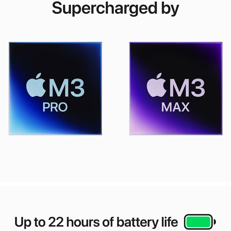 Apple MacBook Pro (2023) 16.2 in. Notebook with Apple Intelligence, Apple M3 Pro 12-Core CPU, 18-Core GPU, 18 GB RAM, 512 GB SSD, up to 22 Hrs. of Battery Life & Mac OS - Space Black, , hires