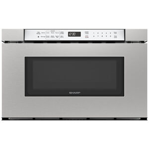 Sharp 24 in. 1.2 cu. ft. 950W Drawer Microwave with Sensor Cooking - Stainless Steel, , hires