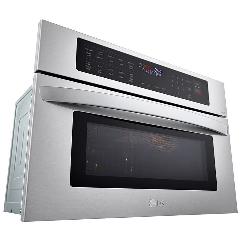 LG 30 in. 1.7 cu. ft. Smart Speed Electric Single Wall Oven with Standard Convection & Sensor Cooking - Stainless Steel, Stainless Steel, hires