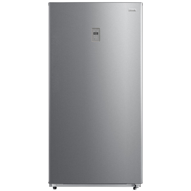 Frigidaire 33 in. 17.6 cu. ft. Garage-Ready Frost Free Double-Drawer Upright Freezer with Adjustable Shelves - Fingerprint Resistant Stainless Steel, Fingerprint Resistant Stainless, hires