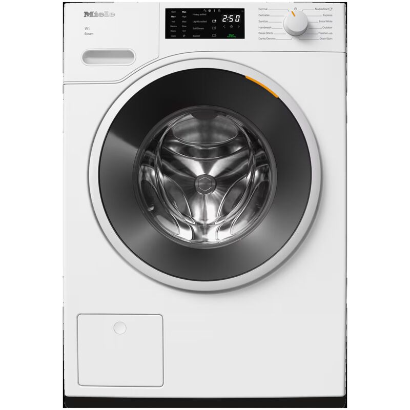 Miele 24 in. 2.26 cu. ft. Smart Stackable Front Load Washer with Sanitize & Steam Cycle - Lotus White, , hires