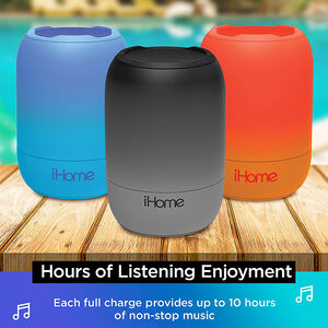 iHome IBT400 PLAYFADE Portable Bluetooth Speaker, Gray, hires