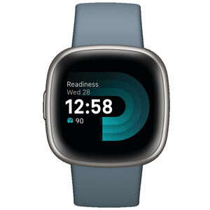Fitbit Versa 4 Fitness smartwatch - Waterfall Blue / Platinum Aluminum, , hires