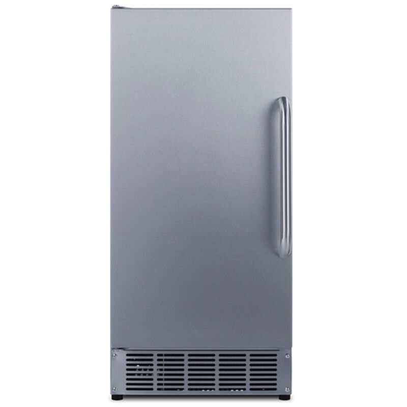 Summit 15 in. Built-In Undercounter Commercial-Use Ice Maker with 25 lb. Ice Storage, Auto-Defrost & Digital Control - Stainless Steel, , hires