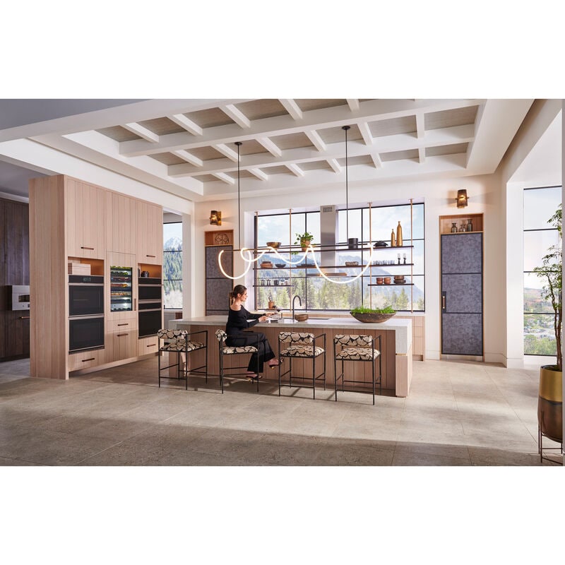 Monogram Minimalist Series 30 in. 1.7 cu. ft. Smart Speed/ Steam Electric Single Wall Oven with True European Convection & Sensor Cooking - Stainless Steel, , hires