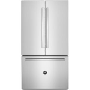 Bertazzoni 36 in. 26.2 cu. ft. Counter Depth French Door Refrigerator with Internal Water Dispenser - Stainless Steel, , hires
