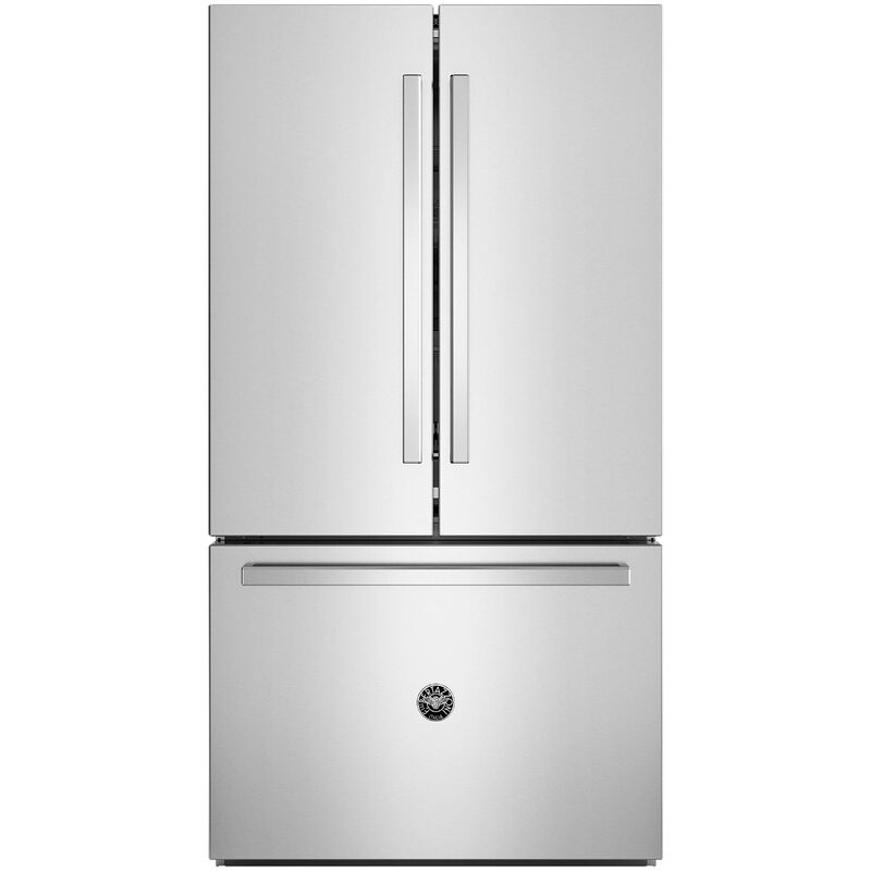 Bertazzoni 36 in. 26.2 cu. ft. Counter Depth French Door Refrigerator with Internal Water Dispenser - Stainless Steel, , hires