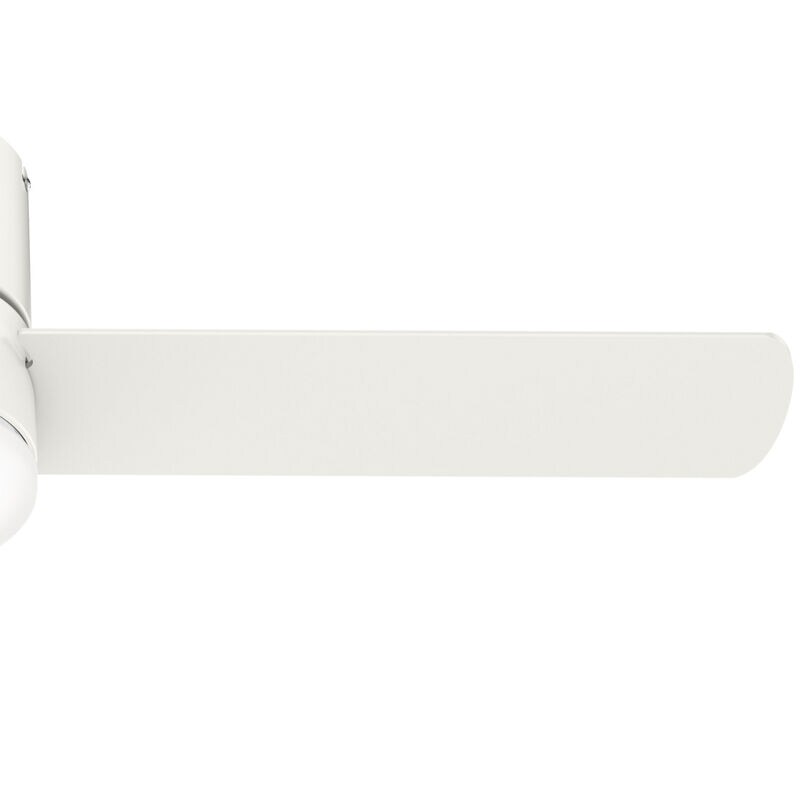 Hunter 52" Minimus Low Profile Ceiling Fan with LED Light Kit and Handheld Remote - Fresh White, White, hires