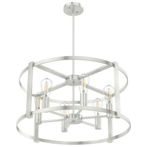 Hunter Astwood 6 Light Chandelier - Brushed Nickel, , hires