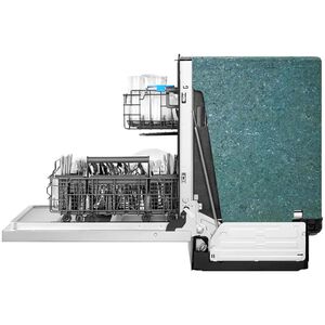Midea 24 in. Top Control Smart Dishwasher with 47 dBA Sound Level, 3rd-Rack, 3-Stage Total Drying & Pocket Handle - Stainless Steel, , hires