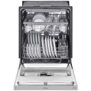 LG 24 in. Front Control Dishwasher with 48 dBa Sound Level, 3rd-Rack, Dynamic Dry & Pocket - PrintProof Stainless Steel, PrintProof Stainless Steel, hires