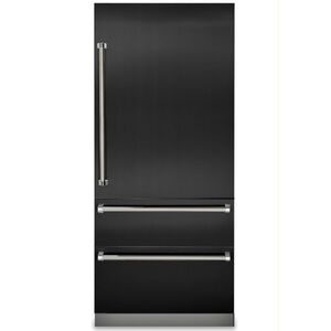 Viking 7 Series 36" Integrated Bottom Freezer Refrigerator Door Panel Kit- Cast Black, Cast Black, hires