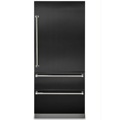 Viking 7 Series 36" Integrated Bottom Freezer Refrigerator Door Panel Kit- Cast Black | VIBDP36RCS
