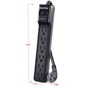 CyberPower B604BK Surge Protector - Black, , hires