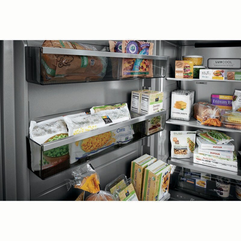 Electrolux 33 in. 18.9 cu. ft. Built-in Double-Drawers Upright Freezer with Ice-Maker & Adjustable Shelves - Stainless Steel, , hires