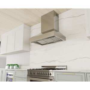 XO 48 in. Ducted Chimney Style Range Hood with 1000 CFM, 3 Fan Speeds & 4 LED Lights - Stainless Steel, , hires