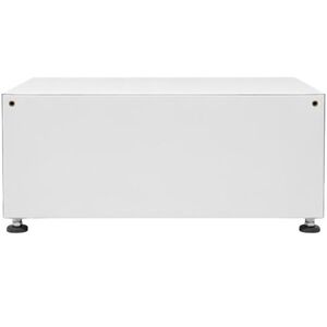 Equator Universal Laundry Pedestal for 24" Washer, Dryer & Combo with Storage Drawer - White, , hires