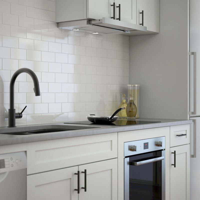 Bosch 500 Series 24 in. Convertible Slide-Out Style Range Hood with 400 CFM, 4 Fan Speeds & 2 LED Lights - Stainless Steel, , hires