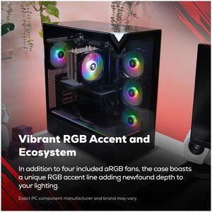 iBUYPOWER Element Gaming Desktop with AMD Ryzen 7 8700F, 4.1 GHz, 8-Core CPU, NVIDIA GeForce RTX 3050, 6GB VRAM GPU, 16 GB RAM, 1 TB SSD & Windows 11 Home - Black, , hires