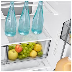 Samsung Bespoke 36 in. 28.5 cu. ft. Smart French Door Refrigerator with Ice & Water Dispenser - Fingerprint Resistant Stainless, , hires