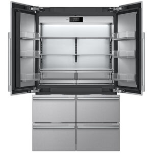 SKS 48 in. 26.0 cu. ft. Built-In Smart Counter Depth 6-Door French Door Refrigerator with Internal Water Dispenser - Stainless Steel, , hires