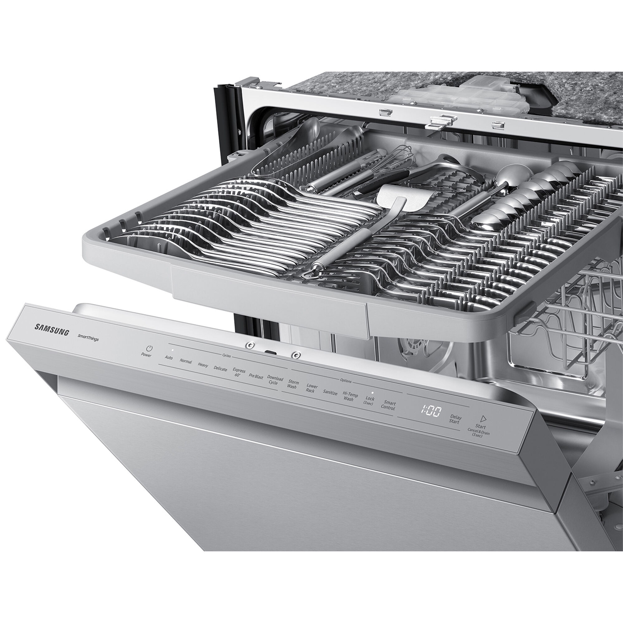 Samsung 24 in. Smart Built In Dishwasher with Top Control 46 dBA