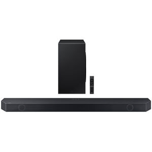 Samsung - Q Series 7.1.2ch Dolby Atmos Soundbar with Wireless Subwoofer and Q-Symphony - Black