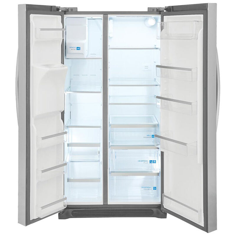 Frigidaire Gallery 36 in. 22.3 cu. ft. Counter Depth Side by Side Refrigerator with Ice & Water Dispenser - Stainless Steel, Stainless Steel, hires